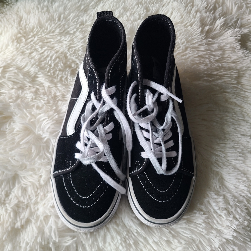 Vans Black & White High Top Sneakers